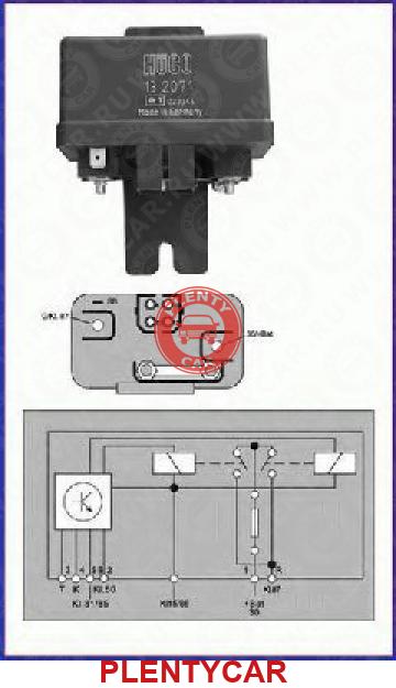 Подключение реле свечей накаливания Реле, система накаливания HÜCO 132071 купить в интернет-магазине Plentycar.ru