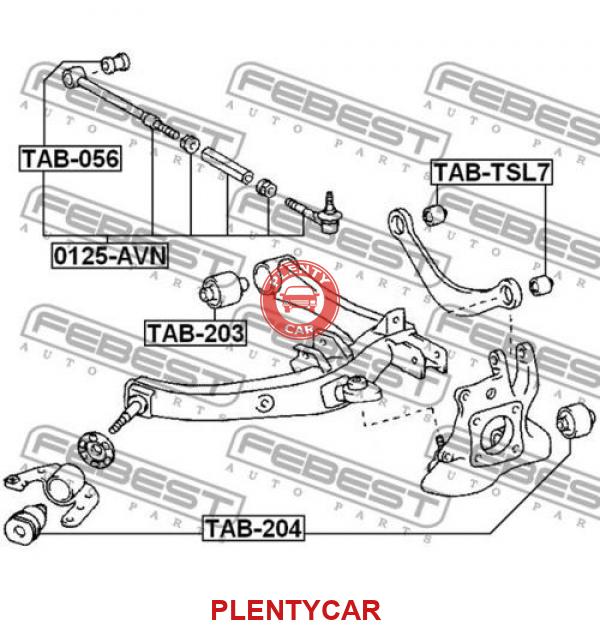 Задняя подвеска тойота авенсис т270 схема