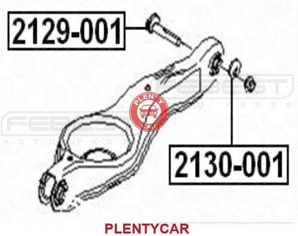 2129 001 febest болт с эксцентриком