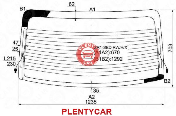 Стекло заднее с обогревом renault 6001547939 бор оригинал