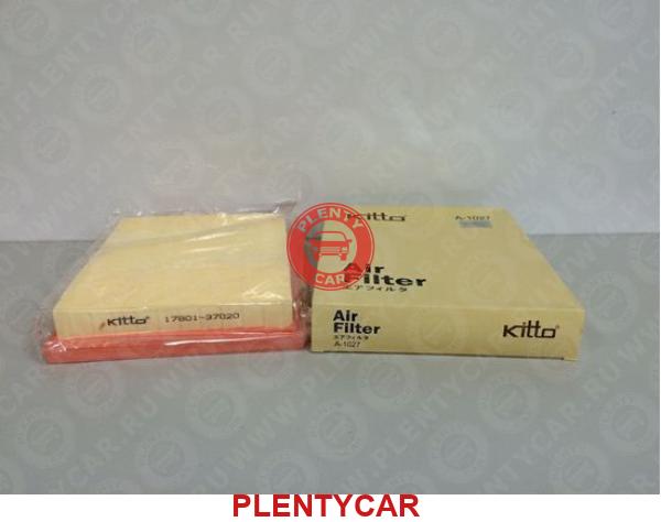 Фильтр воздушный A-1027 17801-37020 (KITTO) A-1027 A1027 KITTO A1027 ...